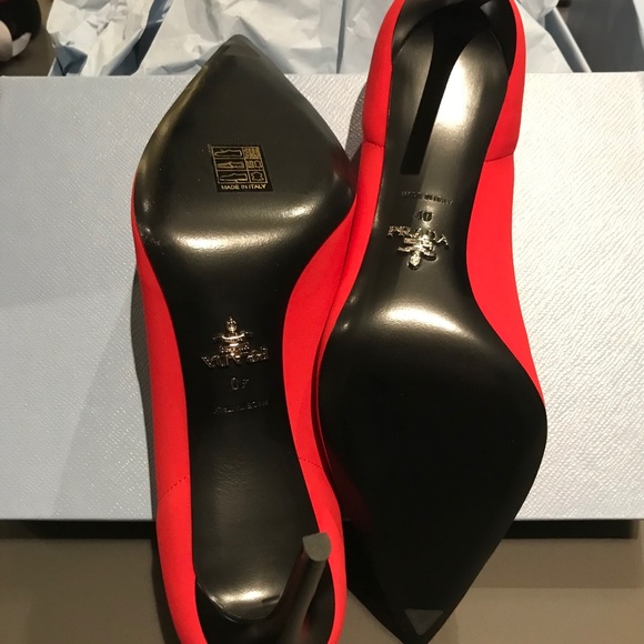 Prada Red Pumps NEVER WORN - Picture 3 of 5